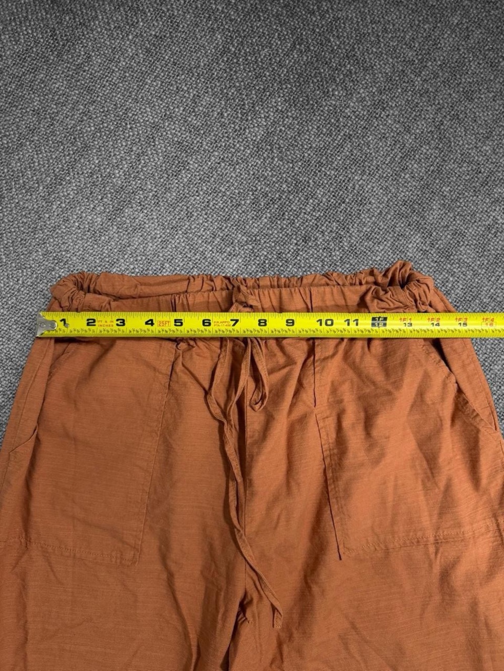 Shein Rust Brown Cotton Jogger Pants Petite Large - Picture 5 of 7